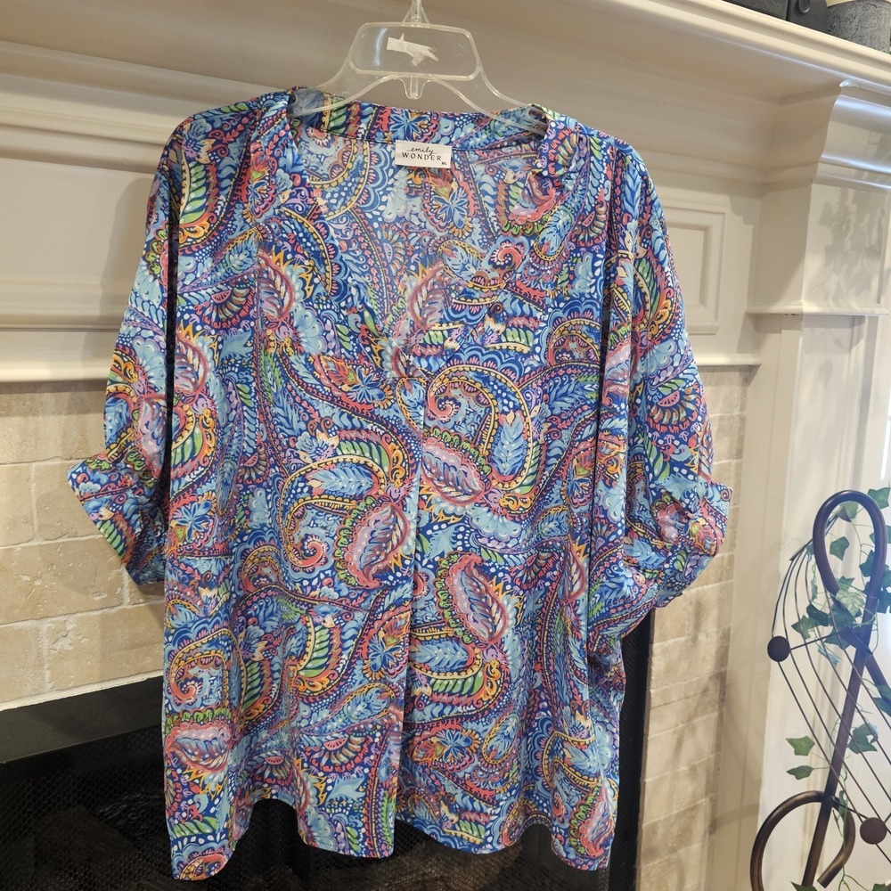 Emily Wonder Paisley Floral Oversized M/L Blouse